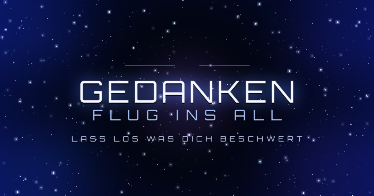 I built "Gedankenflug" — a one-page site where you write down a heavy thought and watch it dissolv logo